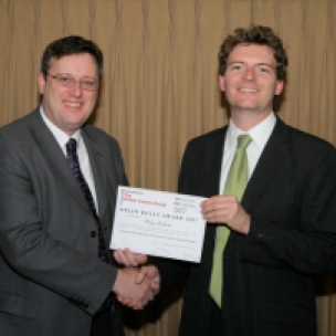 2007 winner, Philip Adelhelm, with the committee member Gareth Neighbour